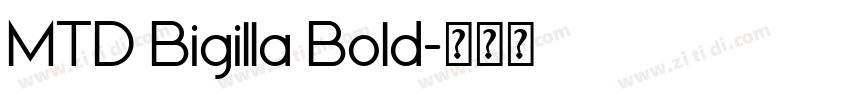 MTD Bigilla Bold字体转换